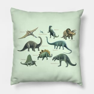 Dinosaur Montage Pillow