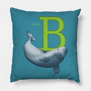 B is for Beluga Pillow