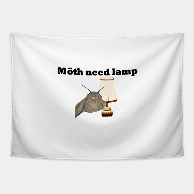 Möth And Lamp Tapestry by CatGirl101