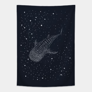 Cosmic whale shark Tapestry