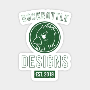 RockBottle Designs Logo (Green) Magnet