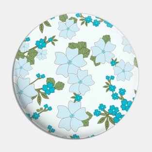 Blue Flowers, Floral Pattern, Pattern Of Flowers Pin