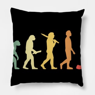 Retro Hiking Evolution Gift For Hikers Pillow