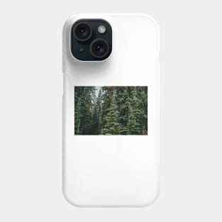 Alpine Evergreen Forest in the Mountains in Summer Phone Case