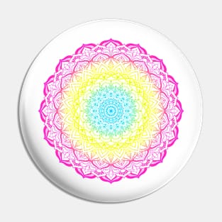 Pansexual Pride Mandala Pin