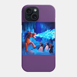 Puppet Horse and Penguins 1 Phone Case