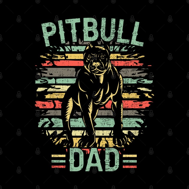 Pitbull Dad Retro by Ruffeli