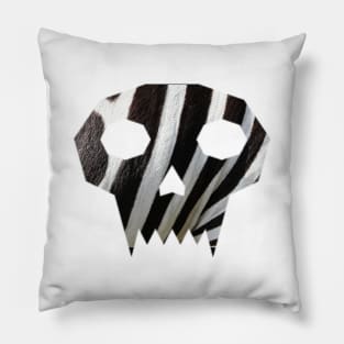 zebra in the skull Pillow