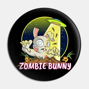 Cute Zombie Bunny Rabbit Pin