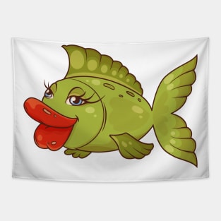 Big Lips Fish Tapestry