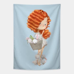 Curly Ginger 2 Tapestry