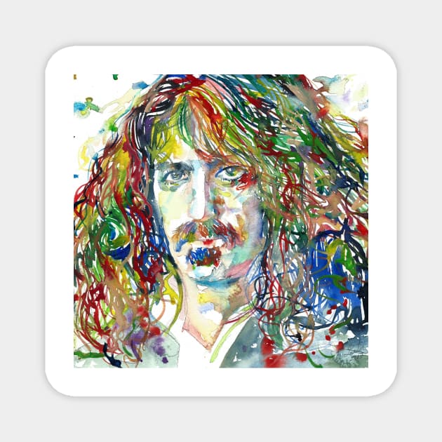 FRANK ZAPPA watercolor portrait .5 Magnet by lautir