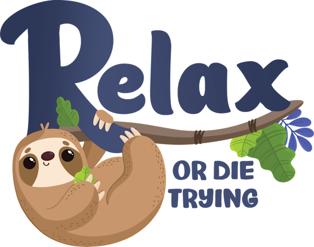 Sloth Says "Relax" Kids T-Shirt by FunUsualSuspects