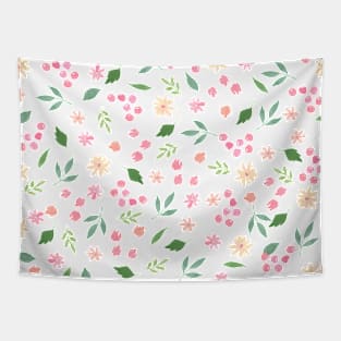 Spring Pink Florals Tapestry