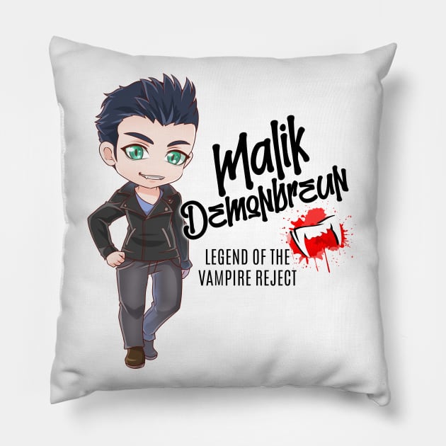 Malik Demonbreun Chibi Pillow by KimbraSwain