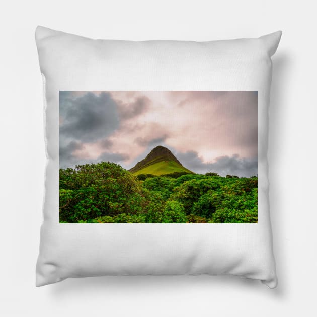 Benbulben Mountain, Sligo, Ireland Pillow by mbangert