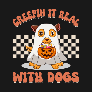 Boo-tifully Bewitched Puppy Dog Halloween T-Shirt