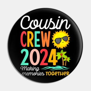 Cousin Crew 2024 Summer Vacation Beach Family Trip Pin