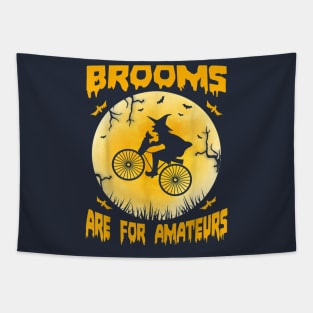 Cyclist Brooms Are For Amateurs Tapestry