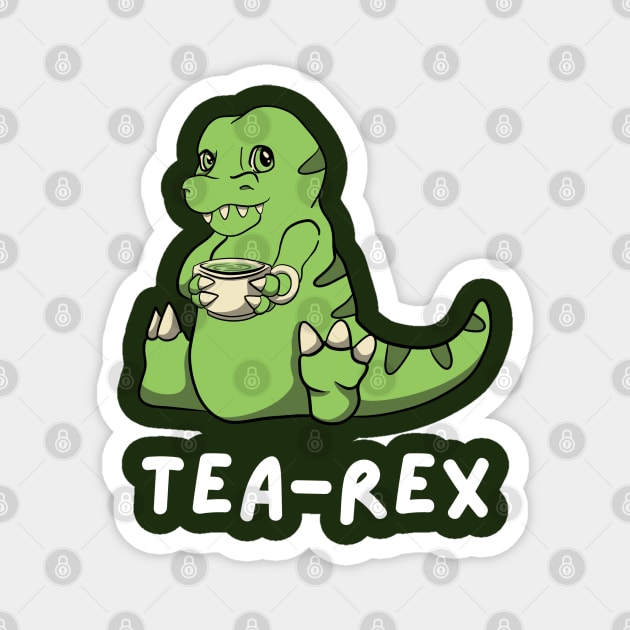 Tea-Rex Magnet by Pint-Size Design