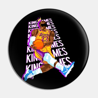 The king : lebron Pin