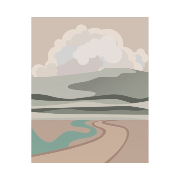 Minimalistic landscape by Kakonina