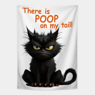 Angus the Cat - There is POOP on my tail! Tapestry