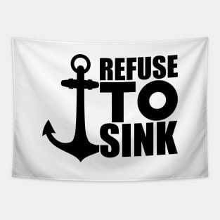 Anchor Motivational - Refuse to Sink Tapestry