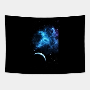 Pink Purple Nebula Planet Galaxy Tapestry