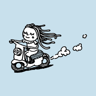 Dreamer on scooter T-Shirt