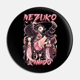 Nezuko Vector Art Pin