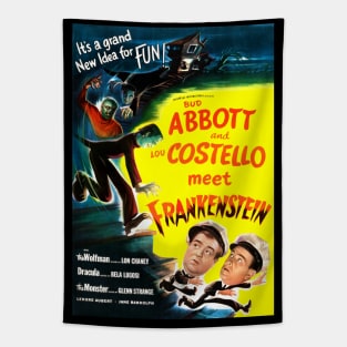 Abbott And Costello Meet Frankenstein Tapestry
