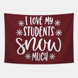 I Love my Students Snow Much Tapestry