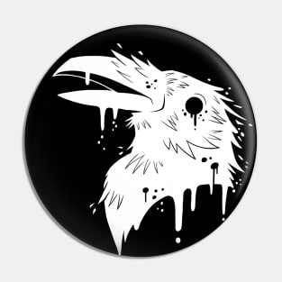 Dripping Paint Crow - Light Pin