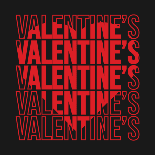 valentines text line art T-Shirt