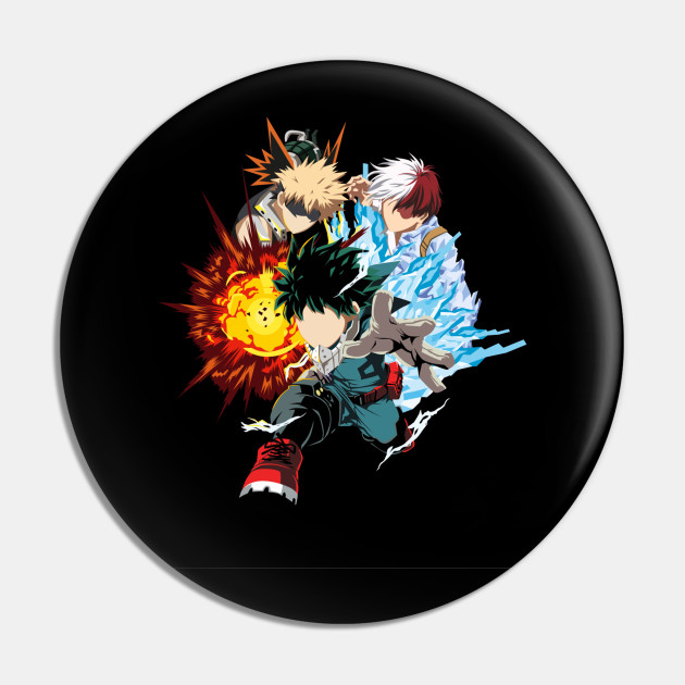 Deku X Kacchan X Shoto Boku No Hero Academia Pin Teepublic