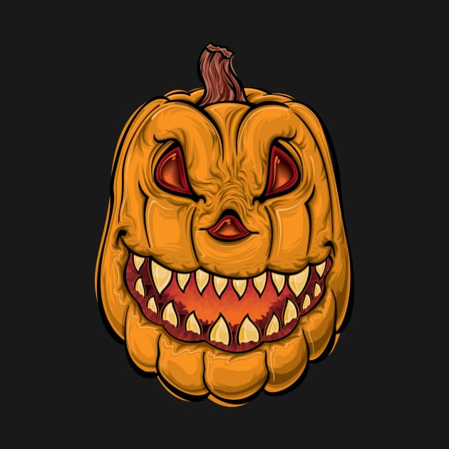 Evil Jack O Lantern - Halloween by OfficialTeeDreams