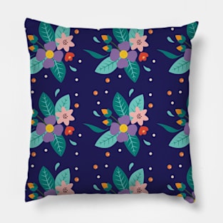 Flower Drawings Pillow