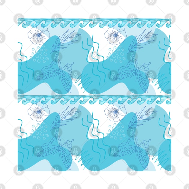 Santorini Greece pattern #2 by GreekTavern