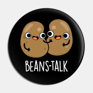 Beans Talk Cute Veggie Bean Pun Pin