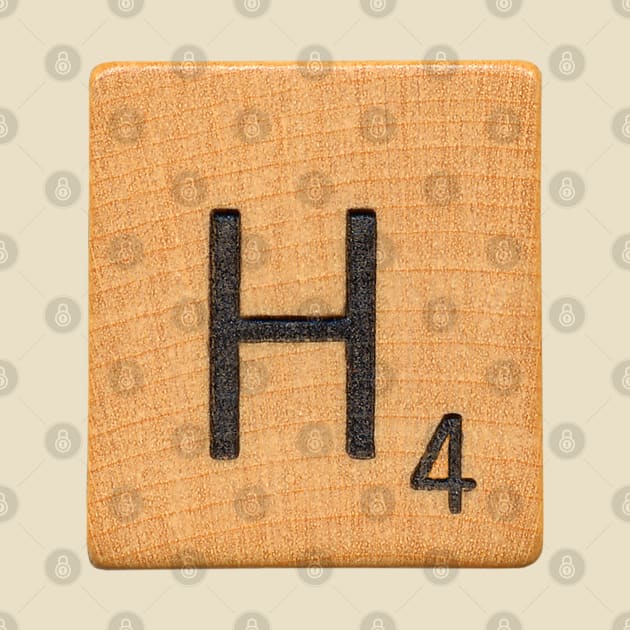 Scrabble Letter 'H' by RandomGoodness