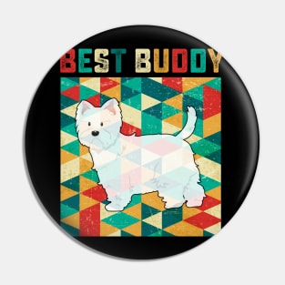 Best Buddy Westie Pin