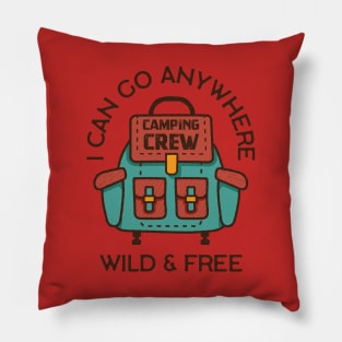 I Can Go Any Where Wild And Free Pillow