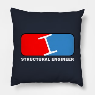 Structural Engineer League White Text Pillow