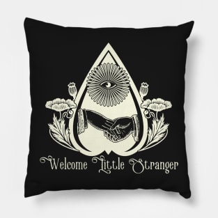 Welcome Little Stranger Poppies and Planchette Pillow