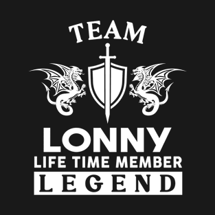 Lonny Name T Shirt - Lonny Life Time Member Legend Gift Item Tee T-Shirt