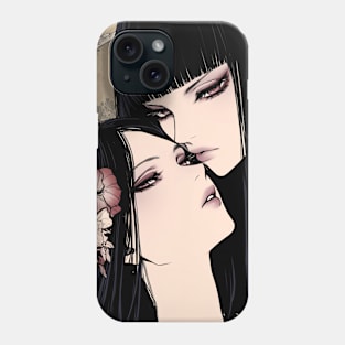 Geisha and skull 8003 Phone Case