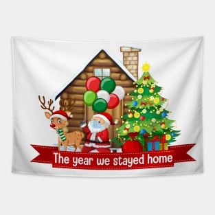 The year we stayed home christmas Tapestry