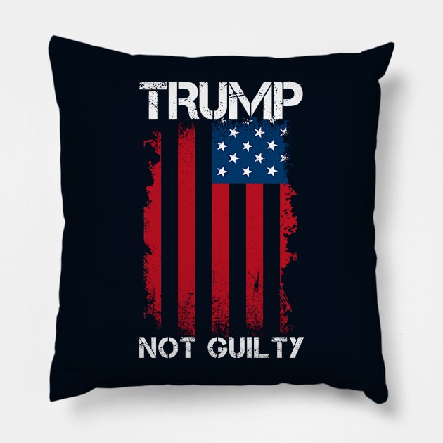 Trump Not Guilty Pillow by Traditional-pct