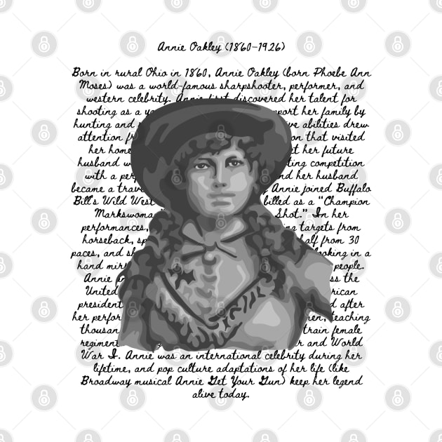 Annie Oakley Portrait and Quote by Slightly Unhinged